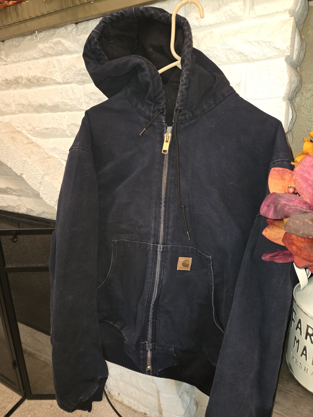 Carhartt Kids Navy Hooded Zip Jacket